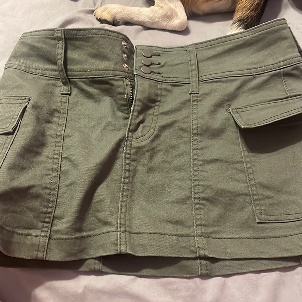 Vanilla star army green Camo skirt